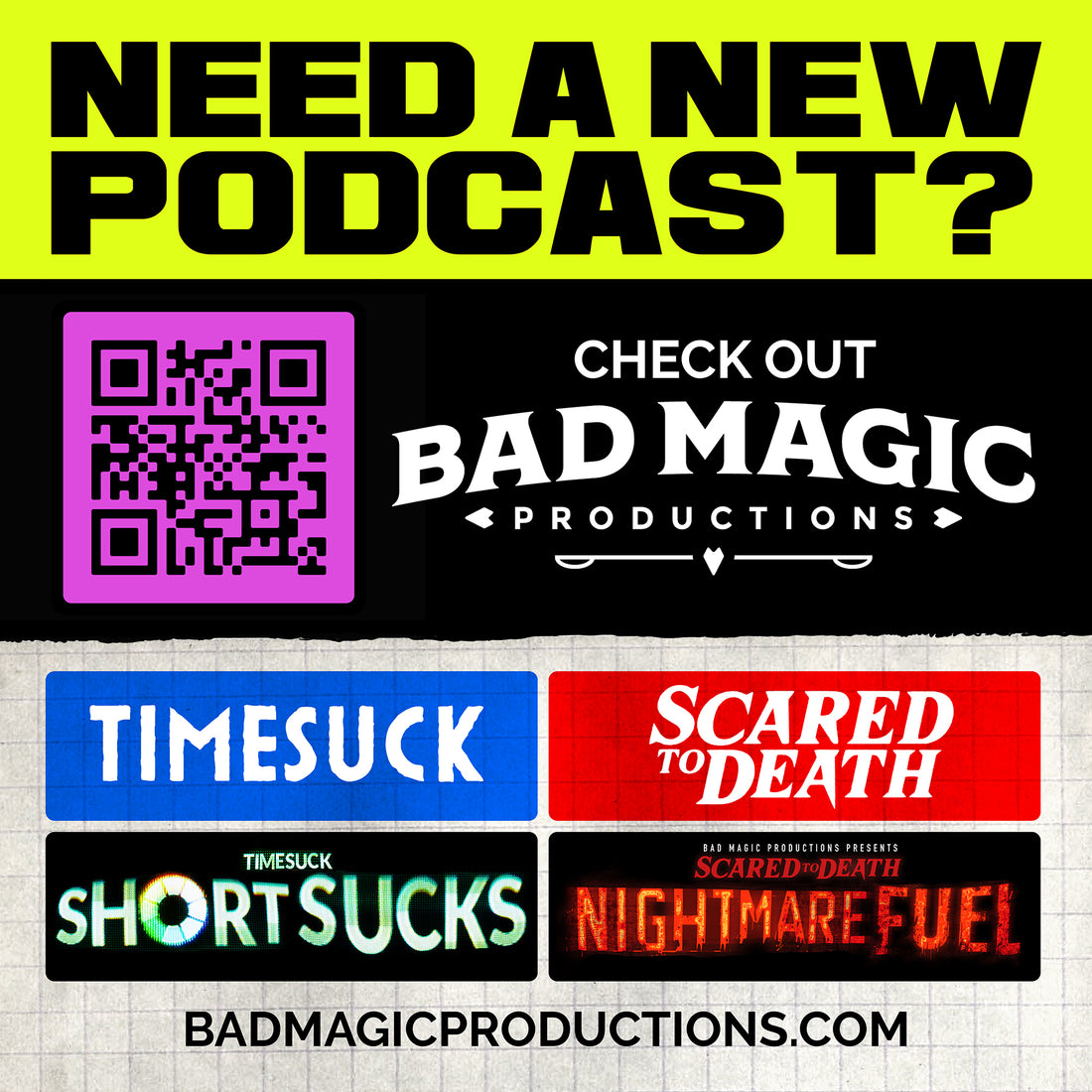 2024 Bad Magic Street Team Sticker Pack