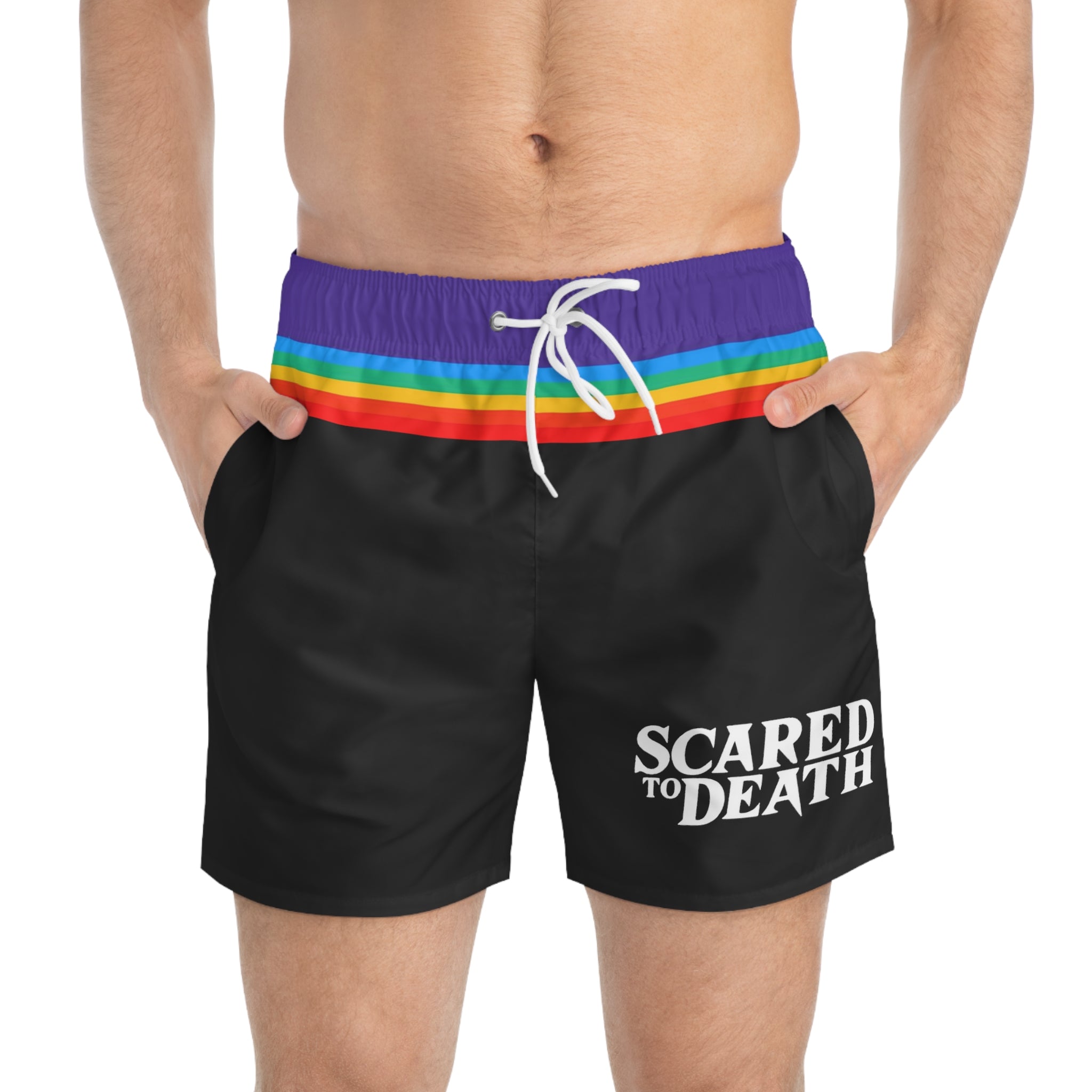 Pride swim shorts on sale